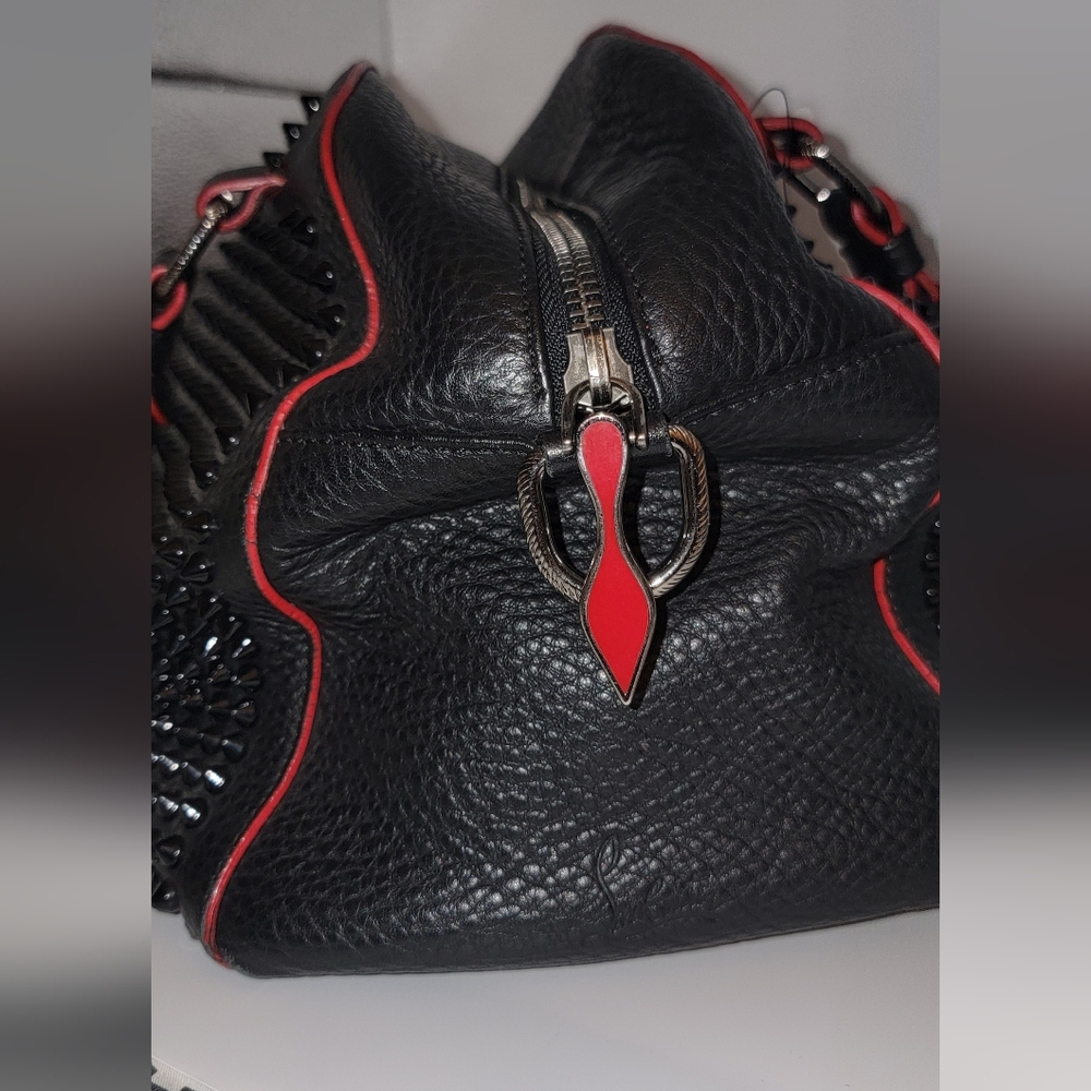 Christian Loubotin Panettone Studded Satchel Bag - Picture 12 of 17